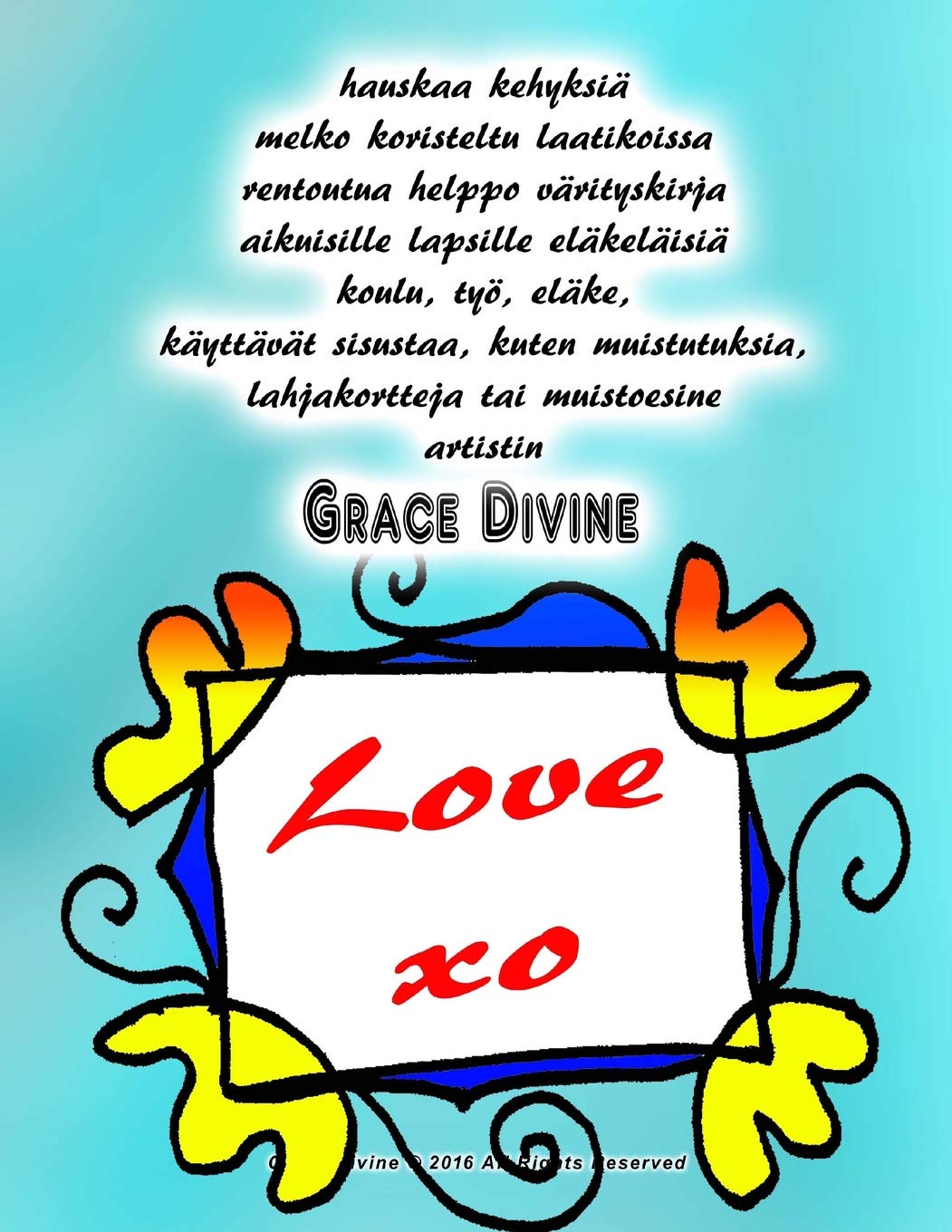 hauskaa kehyksiä melko koristeltu laatikoissa rentoutua helppo värityskirja aikuisille lapsille eläkeläisiä koulu, työ, eläke, käyttävät sisustaa, ... tai muistoesine artistin Grace Divine Film, Art & Culture