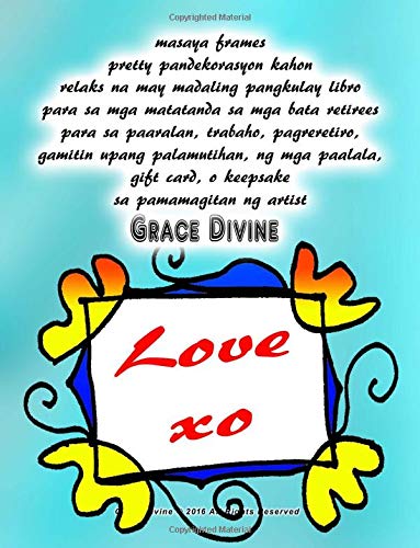 masaya frames pretty pandekorasyon kahon relaks na may madaling pangkulay libro para sa mga matatanda sa mga bata retirees para sa paaralan, trabaho, ... sa pamamagitan: ng artist Grace Divine Film, Art & Culture