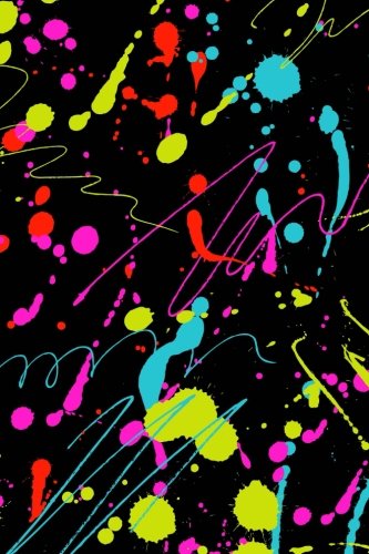 Password Diary (Organize Your Passwords): Neon Paint Splatter: Password Keeper/Manager, 160 Pages (6 x 9 inches) (Password Journal Notebook) Film, Art & Culture