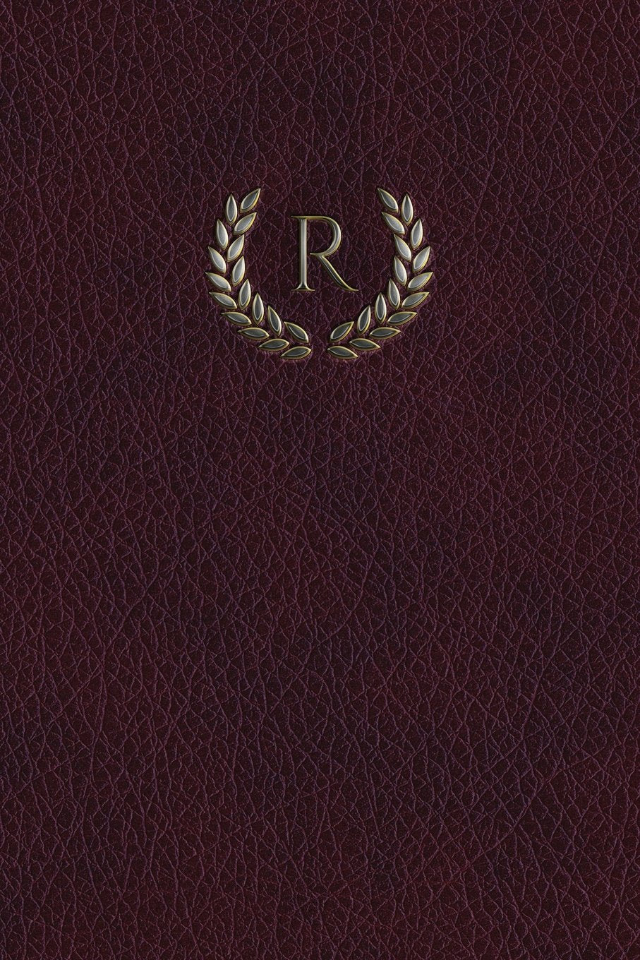 Monogram "R" Blank Book: 150 page Sketchbook Scrapbook Notebook (Monogram Maroon 150 Blank, Band 18) Film, Art & Culture