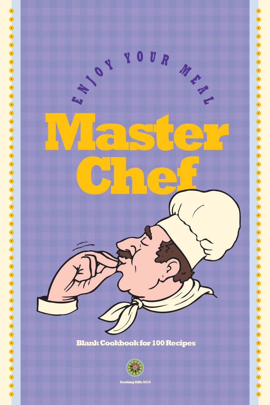 Master Chef: Blank Cookbook for 100 Recipes: Cook Gifts Edition Purple 6x9 Home & Household