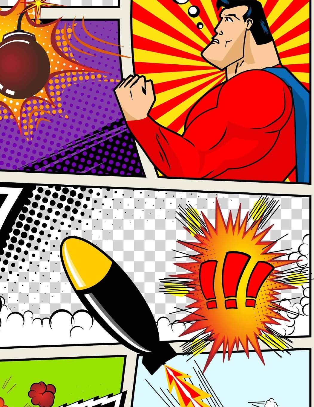 Create Your Own Comic Book (Blank Comic Book): 175 Pages, Premium Blank Comic Panels (Large, 8.5 x 11) (Comic Art) Non-fiction