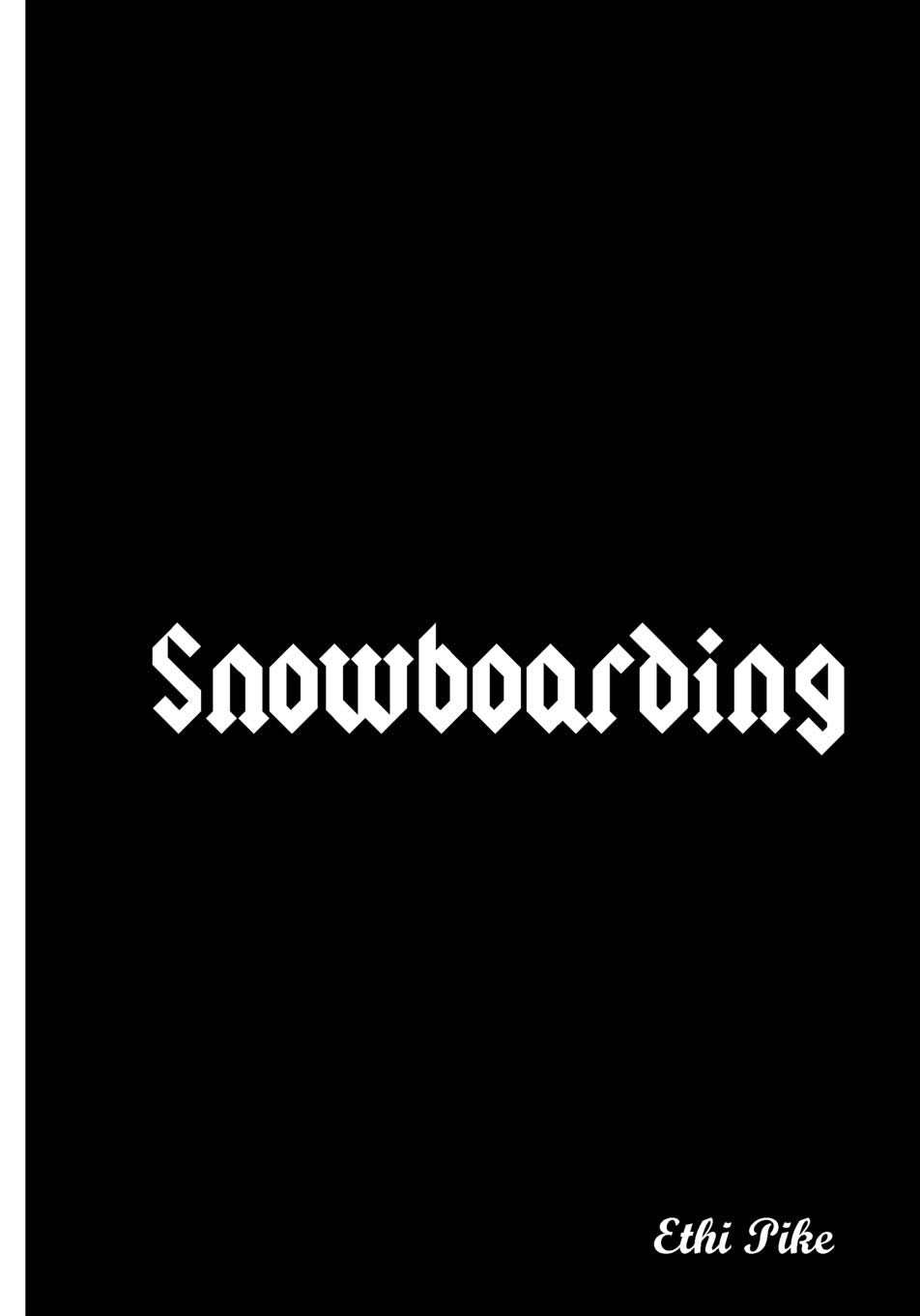 Snowboarding - Black Notebook / Extended Lines / Soft Matte Cover: An Ethi Pike Collectible Journal : Sports Health, Nutrition & Fitness