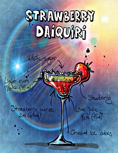 Strawberry Daiquiri College Ruled Notebook 8.5" x 11" Cooking & Enjoying