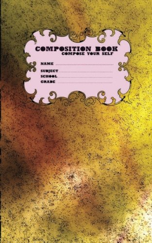 Composition Books Compose Your Self Name Subject School Grade 100P: Composition Notebooks With Multiplication Tables Multi Measure Blue Line 100 Page (Marble Composition Books M39W1, Band 2) Media & Communication