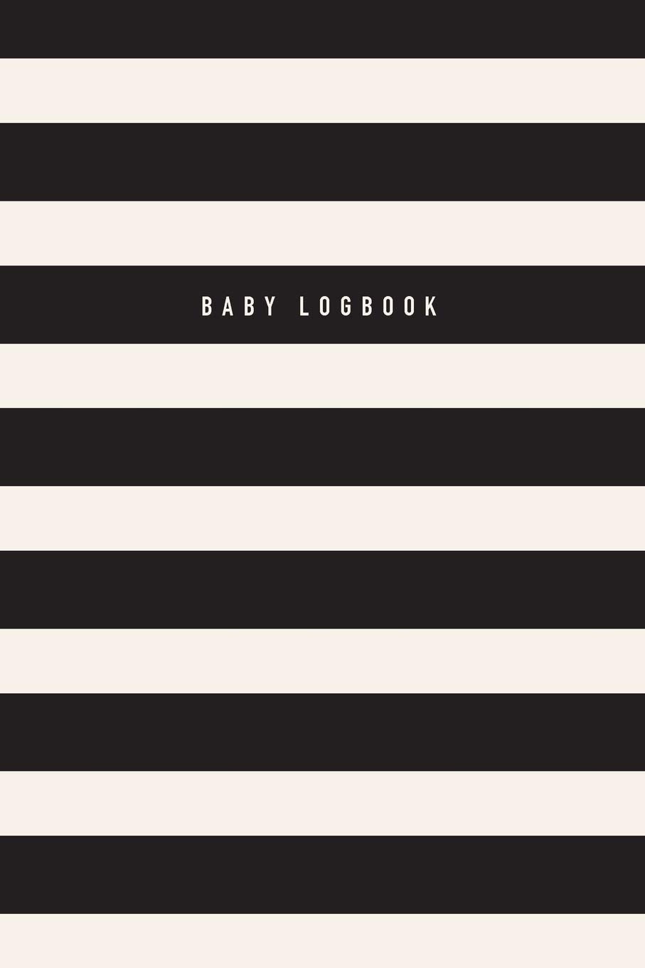 Baby Logbook: Black Stripe Tracker for Newborns, Breastfeeding Journal, Sleeping and Baby Health Notebook Health, Nutrition & Fitness