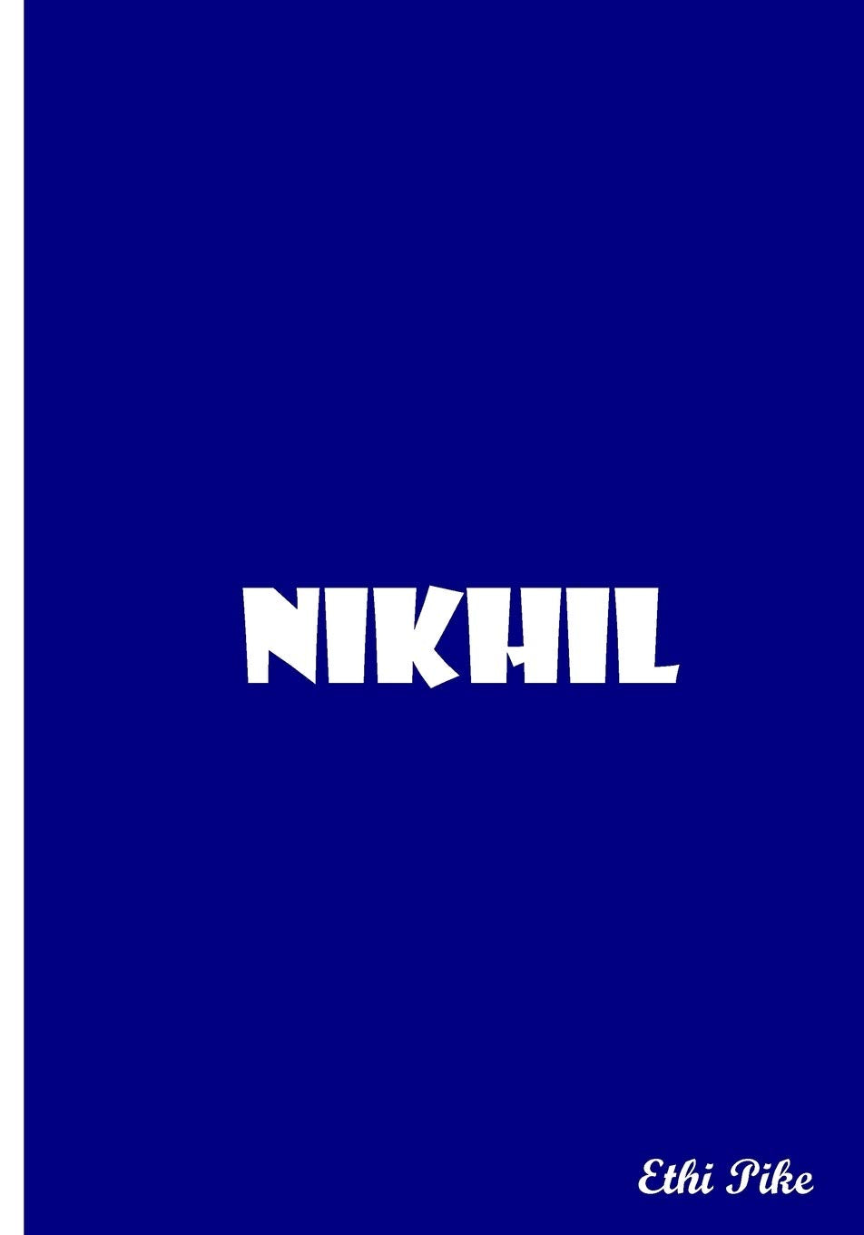 Nikhil - Blue Personalized Notebook / Extended Lines / Soft Matte Cover: An Ethi Pike Collectible Journal Books