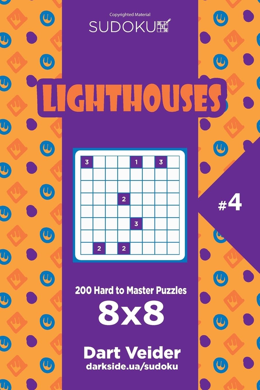 Sudoku Lighthouses - 200 Hard to Master Puzzles 8x8 (Volume 4) Leisure & Fun
