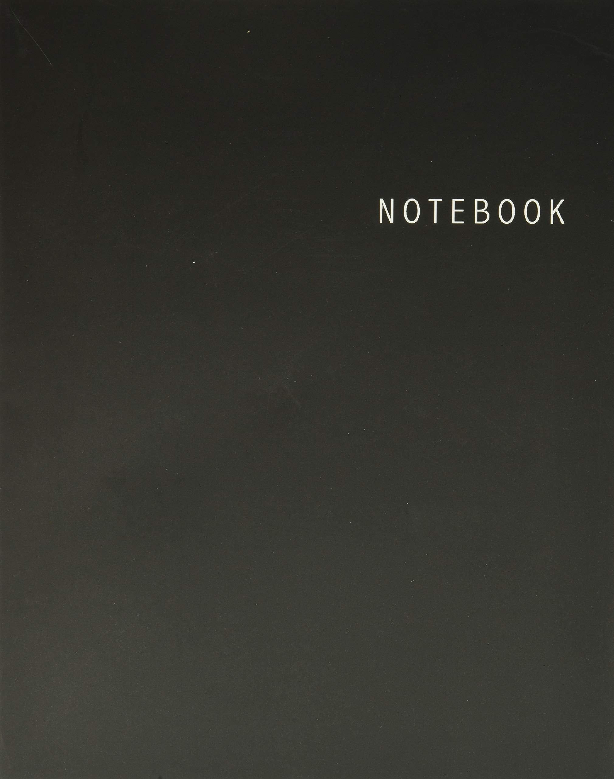 Notebook: Unlined Notebook - Large (8.5 x 11 inches) - 100 Pages - Black Cover Film, Art & Culture