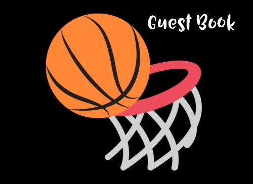 Guest Book: Blank Lined Basketball Emoji Guest Book Hobbies & Crafts