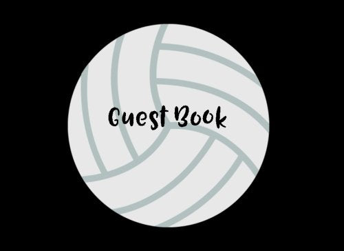Guest Book: Blank Lined Volleyball Emoji Guest Book Hobbies & Crafts