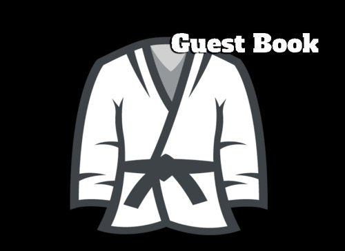 Guest Book: Blank Lined Martial Arts Emoji Guest Book Hobbies & Crafts