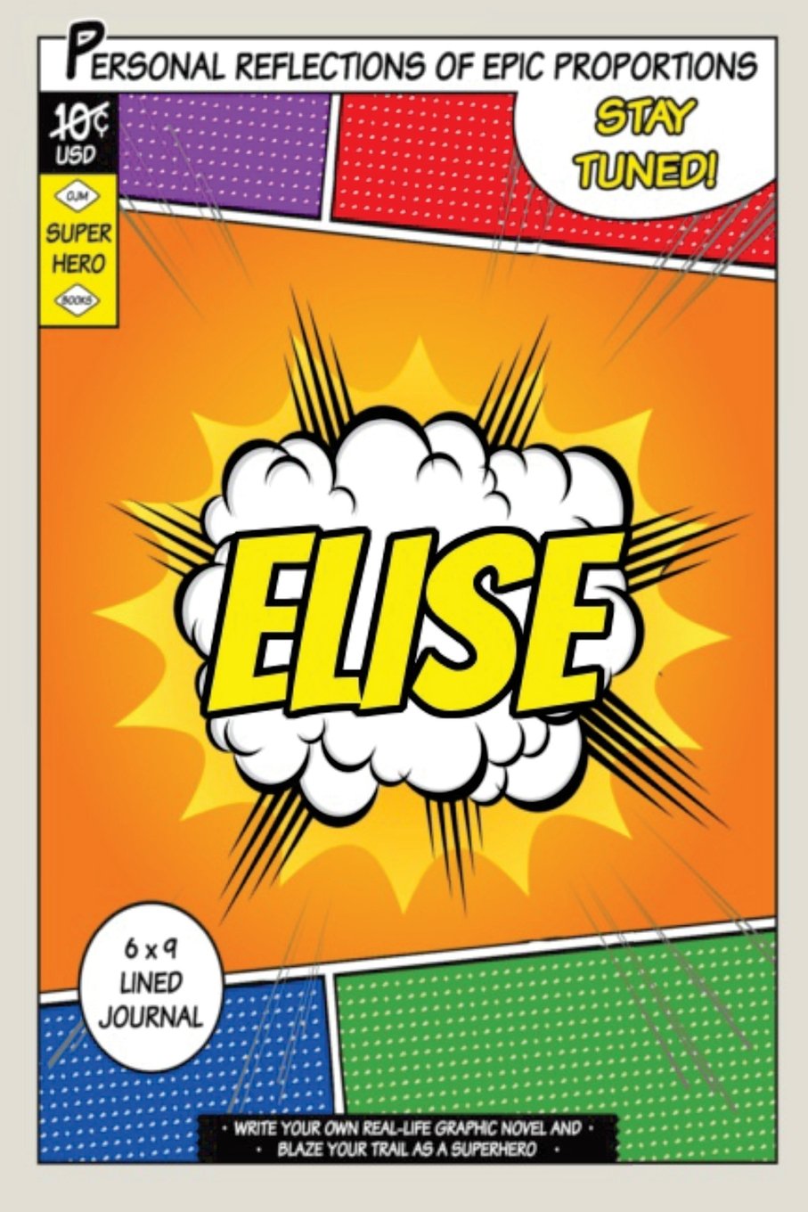 Product Image: Superhero Elise: A 6 x 9 Lined Journal