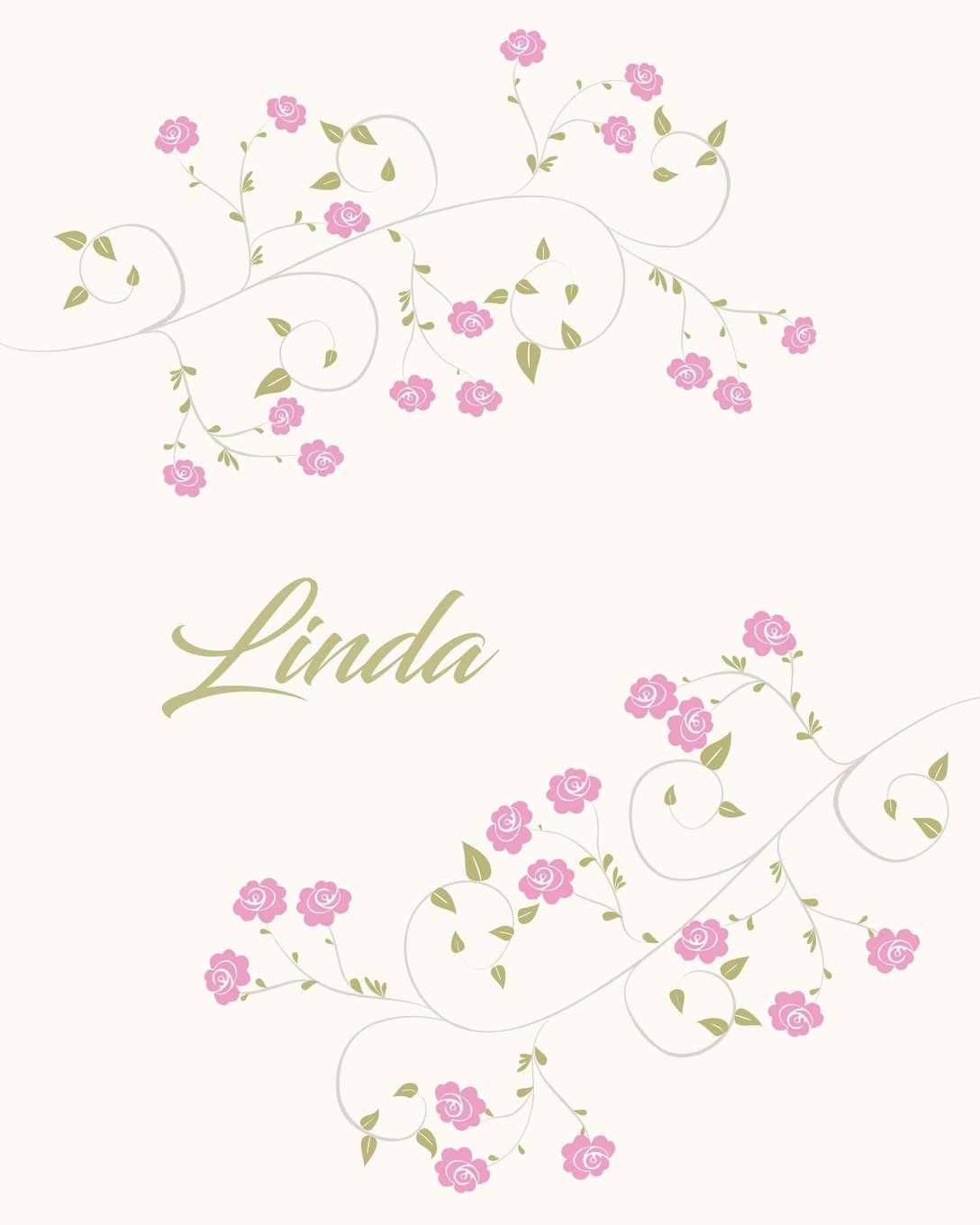 Linda: Botanical Print Personalized Journal/Notebook/Diary (Personalized Botanical Print Journal/Notebook/Diary, Band 19) Self-help