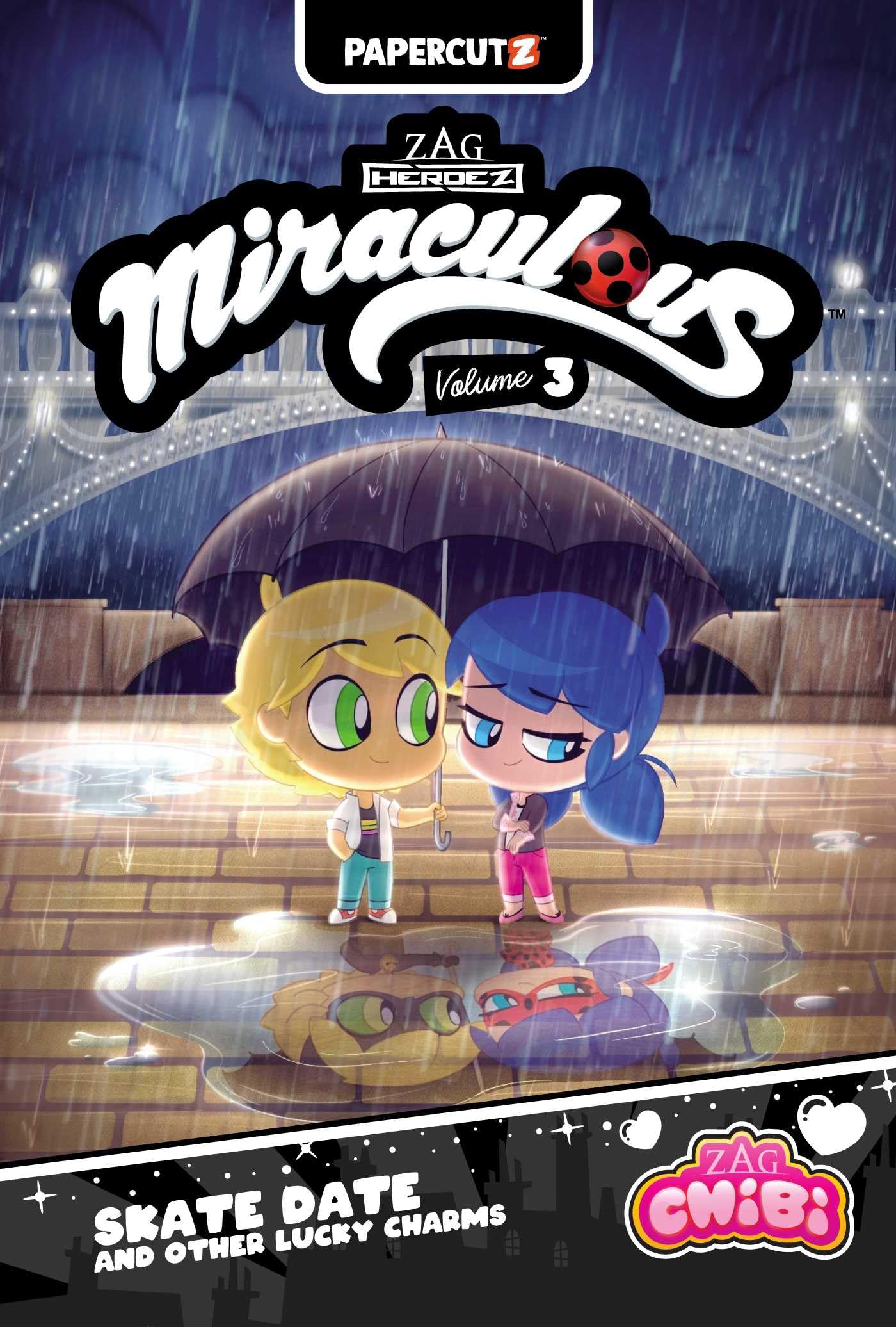 Miraculous Chibi 3: Skate Date and Other Lucky Charms (Miraculous Ladybug Chibi, 3) Manga