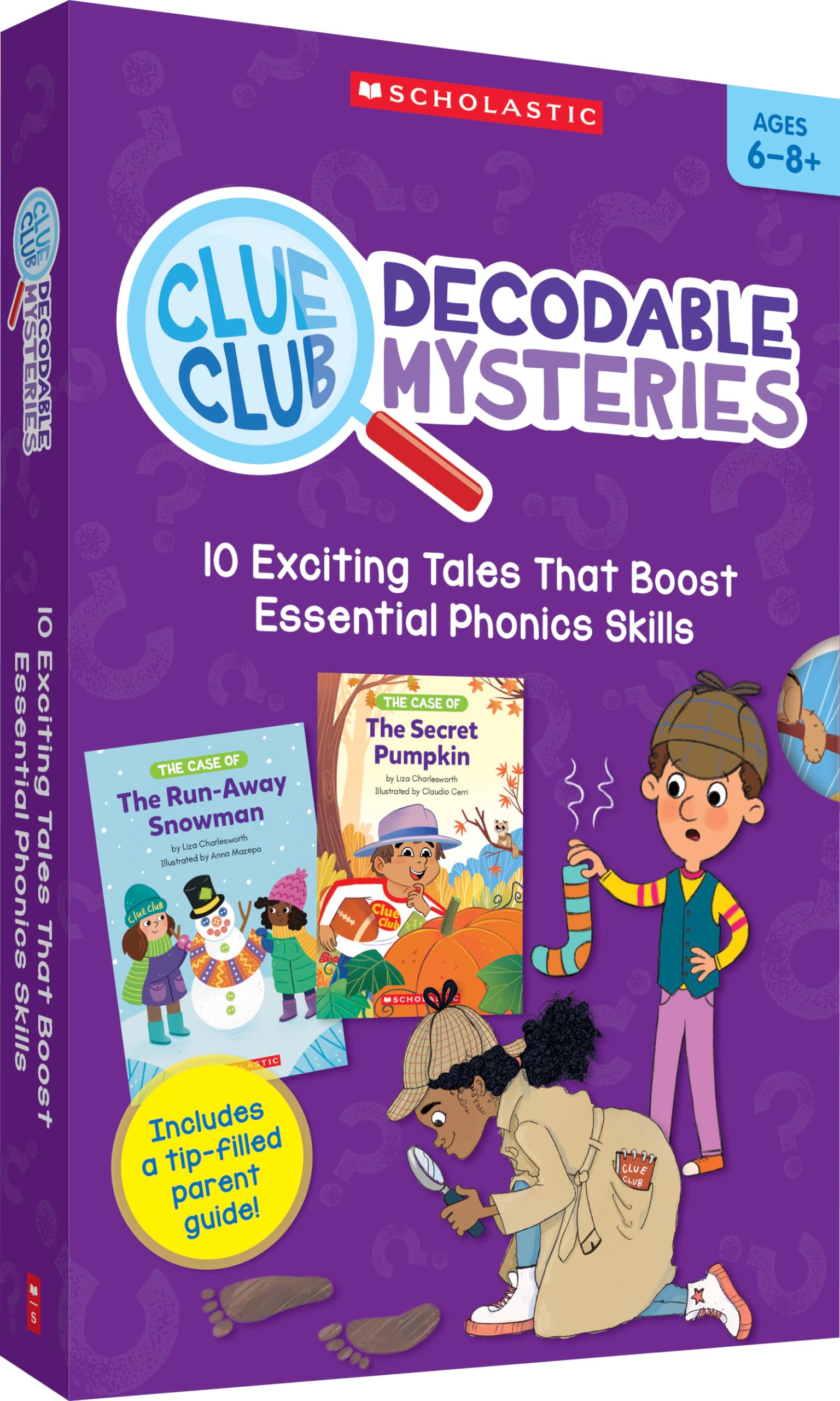 Clue Club Decodable Mysteries: 10 Exciting Tales That Boost Essential Phonics Skills (Our Voices) Study Guides