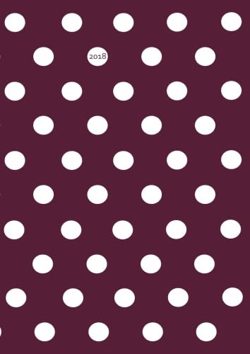 dicker TageBuch Kalender 2018 - Pünktchen Dot Punkt ... Brombeere mit weißen Punkten: Endlich genug Platz für dein Leben! 365 Tage = 365 A4-Seiten Business, Finance & Career