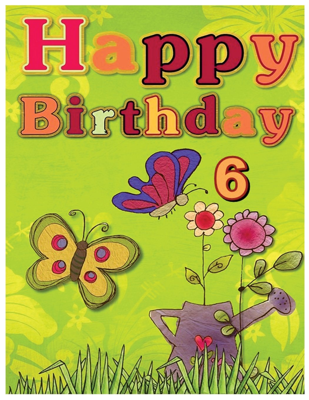 Happy Birthday: Birthday Notebook For 6 Years Old (Composition Book Journal) (8.5 X 11 Large)(110 Pages) (Birthday Notebooks and Journals) Non-fiction