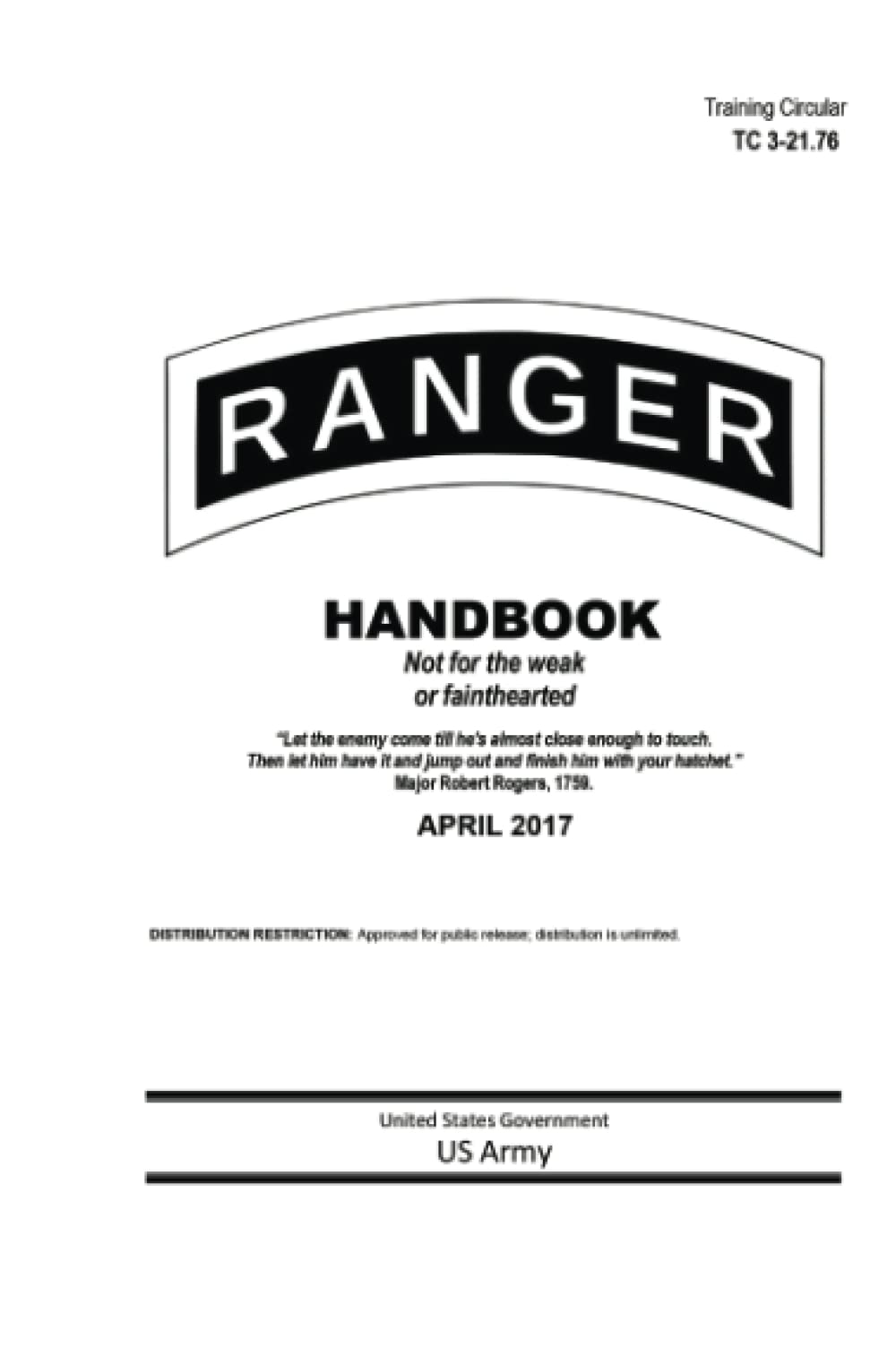 Training Circular TC 3-21.76 Ranger Handbook April 2017 Reference Books