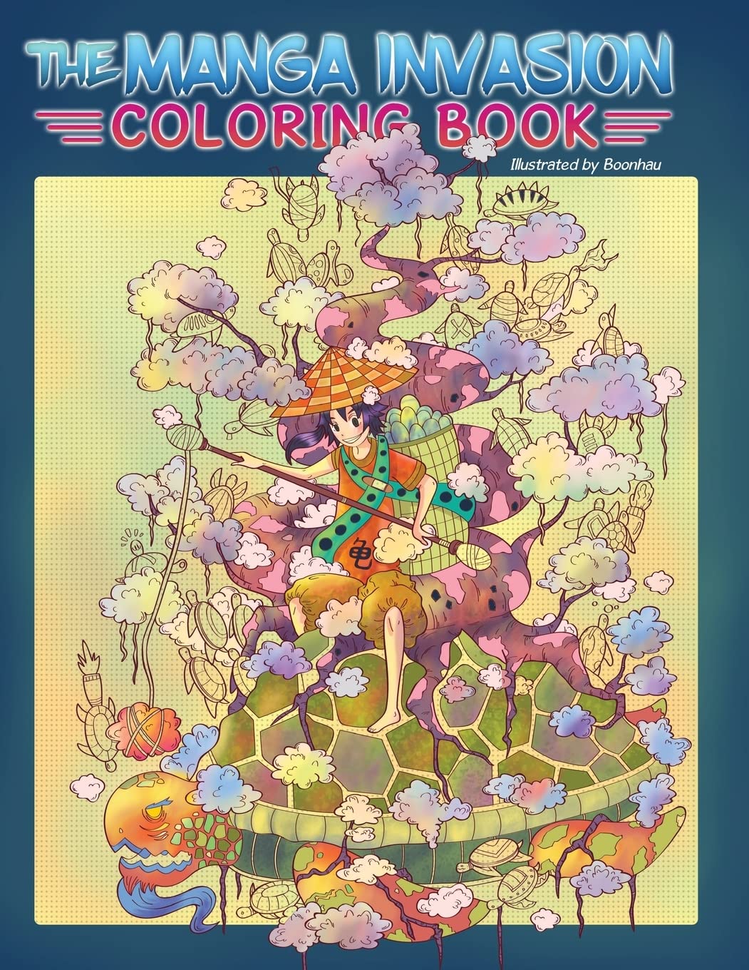 Adult Coloring Book: The Manga Invasion Coloring Book: Meditate and find inspiration on a magical journey (Anime, Drawing) Manga