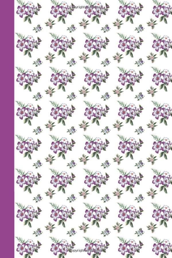 Journal: Watercolor Purple Flowers 6x9 - LINED JOURNAL - Writing journal with blank lined pages (Watercolor Flowers Lined Journal Series) Lifestyle