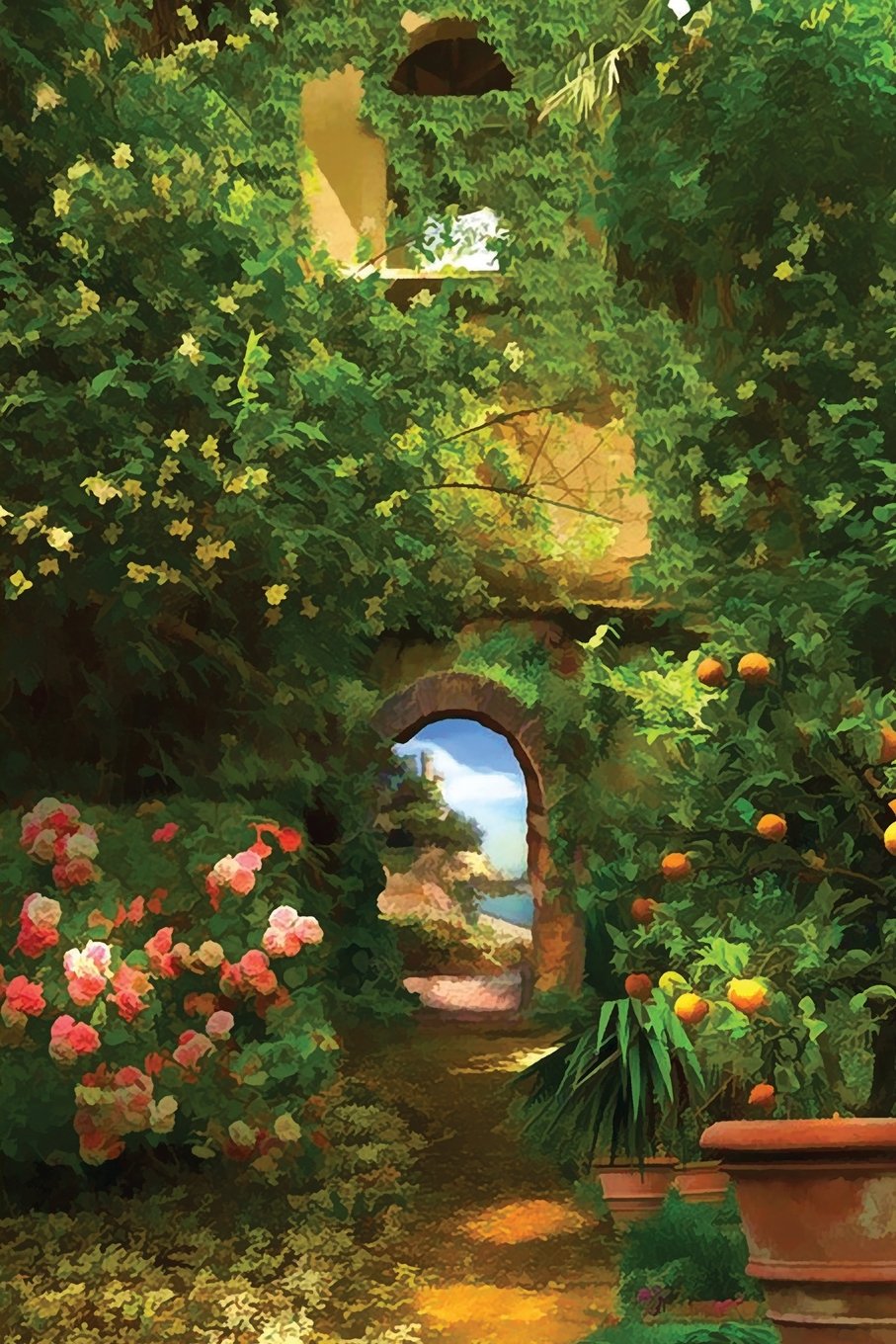 Secret Garden Path Notebook: Blank Diary Journal Log Notebook (Old Country 150 Lined, Band 13) Self-help