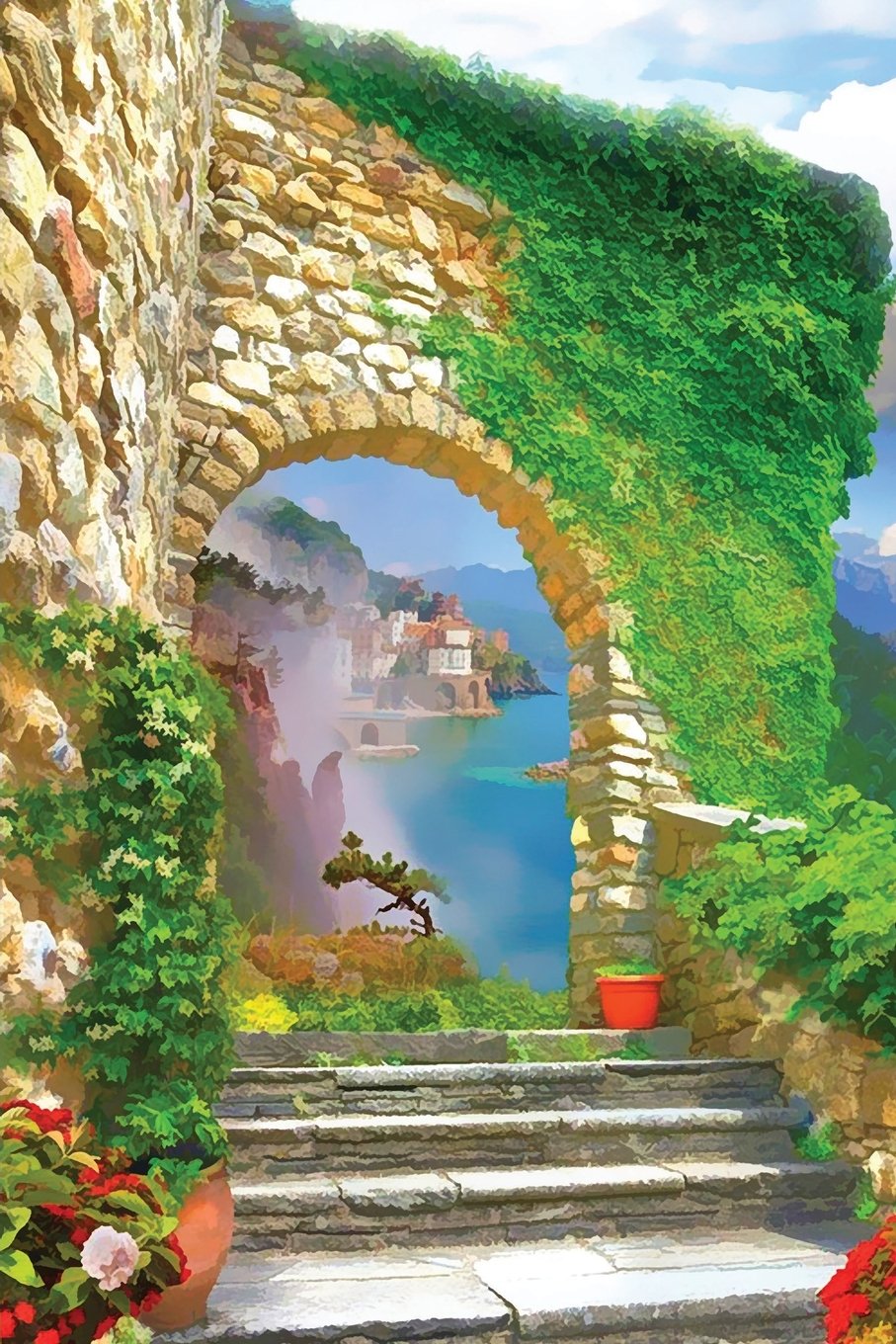Coastal Archway Notebook: Blank Diary Journal Log Notebook (Old Country 150 Lined, Band 15) Self-help