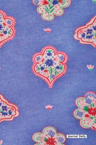 Journal Daily - Blue Tapestry: 6" x 9", Lined Journal,For Writing, blank book, Durable Cover,150 Pages Media & Communication