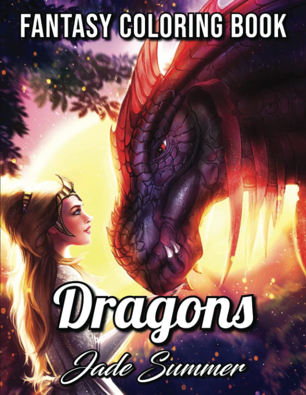 Dragons: An Adult Coloring Book with Mythical Fantasy Creatures, Beautiful Warrior Women, and Epic Fantasy Scenes for Dragon Lovers Film, Art & Culture