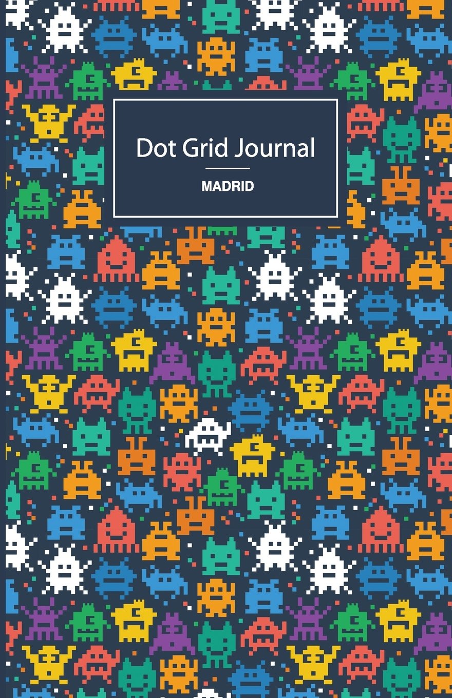 Dot Grid Journal - Pixels: Soft cover, 5.5 x 8.5 inch, 130 pages (Madrid, Band 10) Hobbies & Crafts