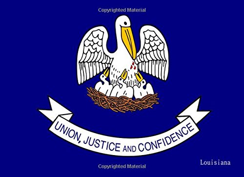 Louisiana: Flag Of Louisiana |Guest Book ,Special Gifts | 8.25x 6 Diary, Journal, Notebook 100 Pages Hobbies & Crafts