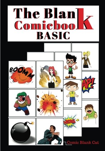 The Blank Comic Book Basic: Vol.8, Blank comic book panel 7" x 10 ", 127 Pages,comic panel,For drawing your own comics, idea and design sketchbook, for artists Manga