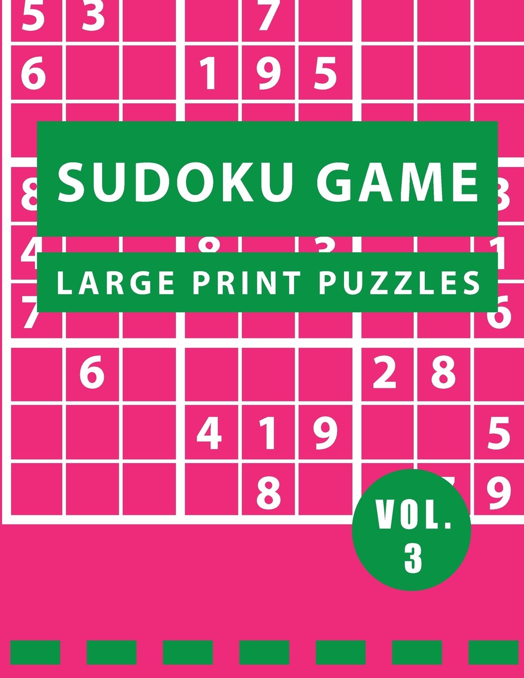 Sudoku Game, Large Print: 50 Sudoku Hard Large Print Puzzles Books (One Per Page Sudoku for adults) Leisure & Fun