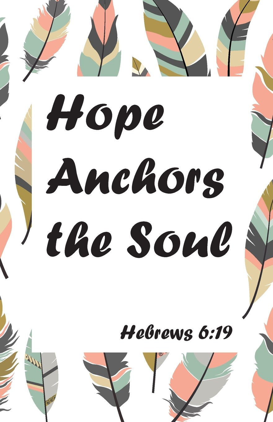 Hopes Anchors the soul,Bible Hebrews 6:19, colorful pastel tribal pattern (Composition Book Journal and Diary): Inspirational Quotes Journal Notebook, Dot Grid (110 pages, 5.5x8.5") Religion & Esotericism