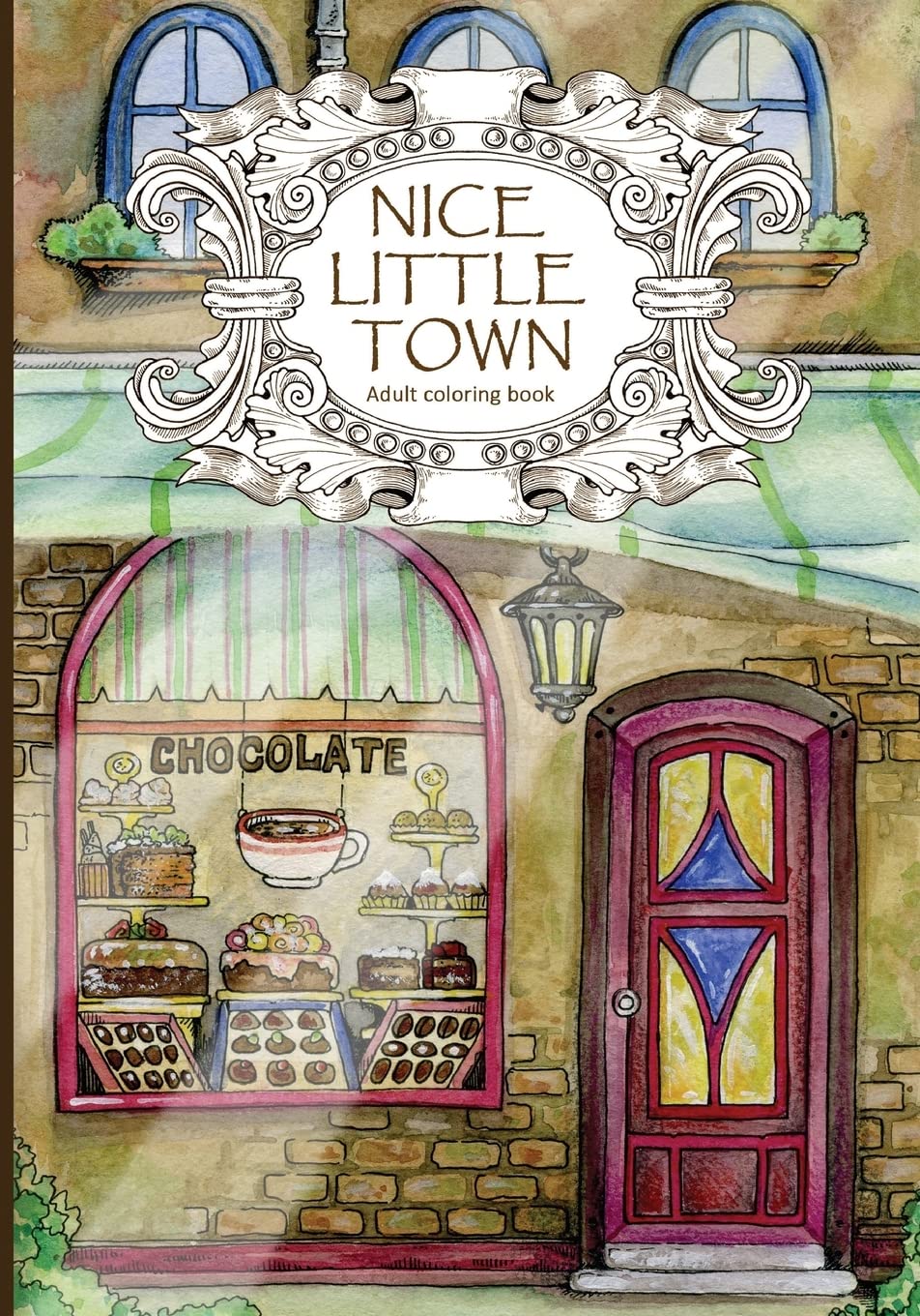 Adult Coloring Book: Nice Little Town book
