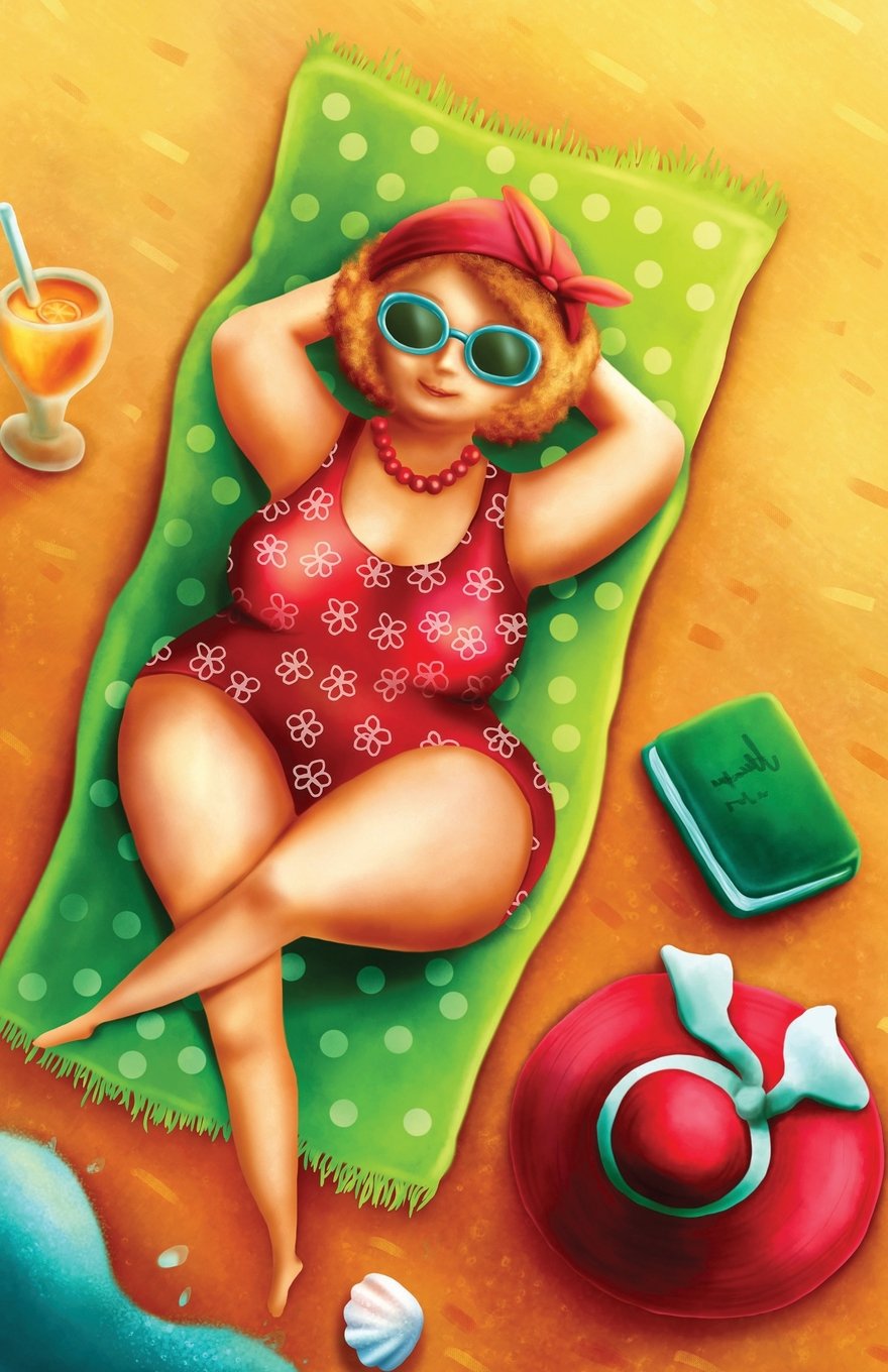 Journal: Woman at the Beach: Lined Journal, 120 Pages, 5.5 x 8.5, Beach Journal (Journals for Summer, Band 1) Self-help