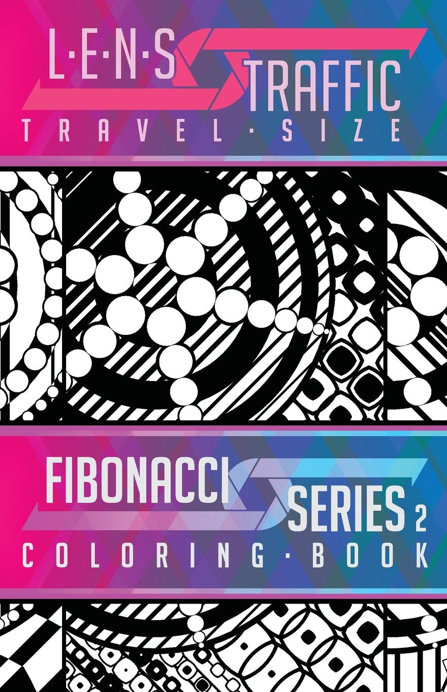 LENS Traffic: Fibonacci Series 2 (Travel Size) - Adult Coloring Book Film, Art & Culture