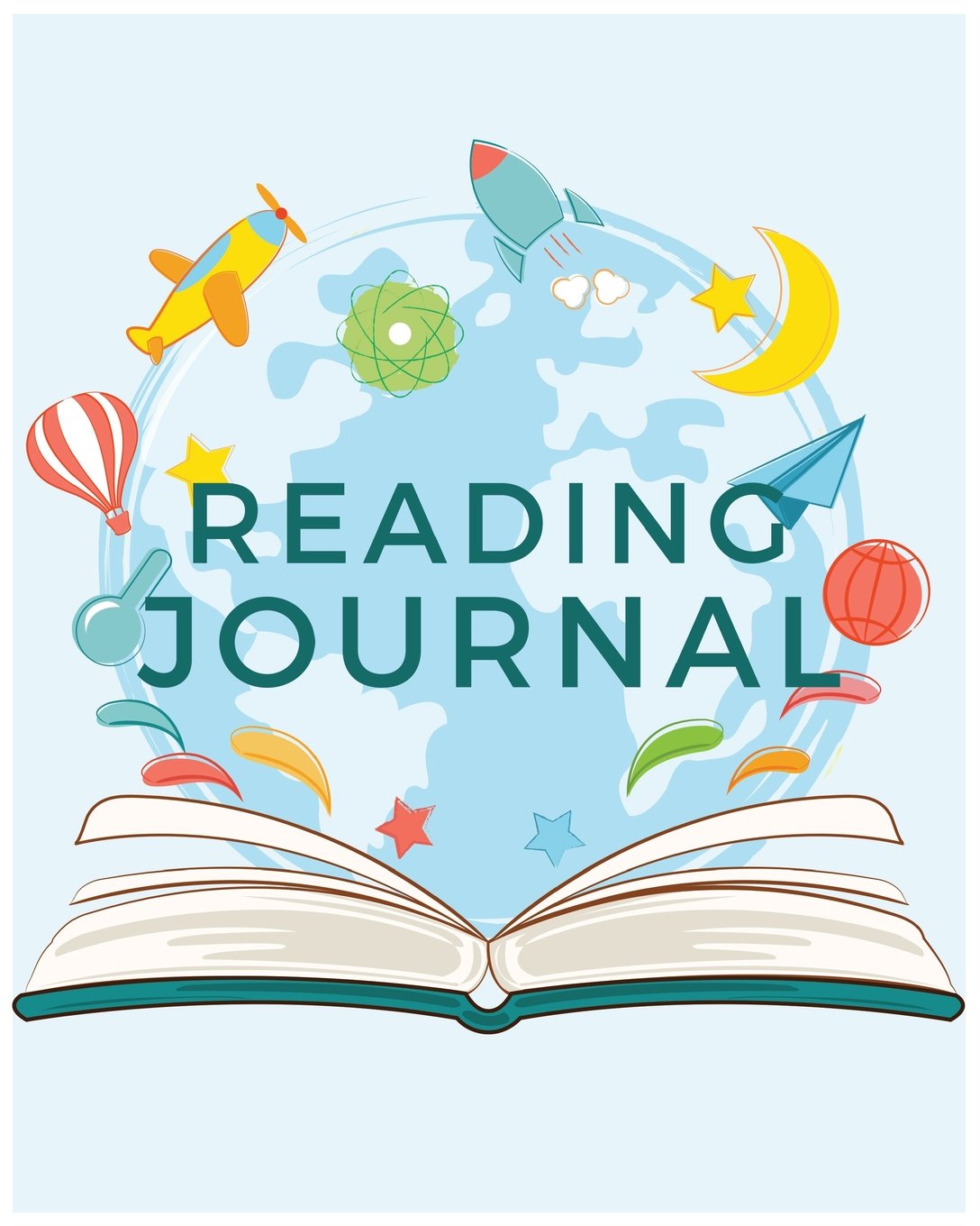 Reading Journal: Reading Log For Book Lover Large 8x10" 116 Pages For Spacious Record & Book Lover Contemporary literature