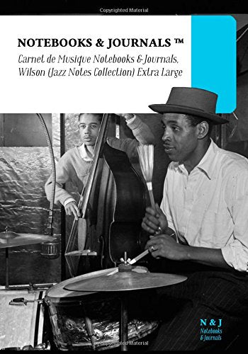 Carnet de Musique Notebooks & Journals, Wilson (Jazz Notes Collection) Extra Large: Couverture souple (17.78 x 25.4 cm)(Carnet à musique, Cahier de musique) Reference Books
