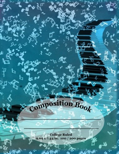 Music Lovers Composition School Notebook / Journal - College Ruled: Show your love for music while being unique at school. Comp books and journals that match your personality. Books