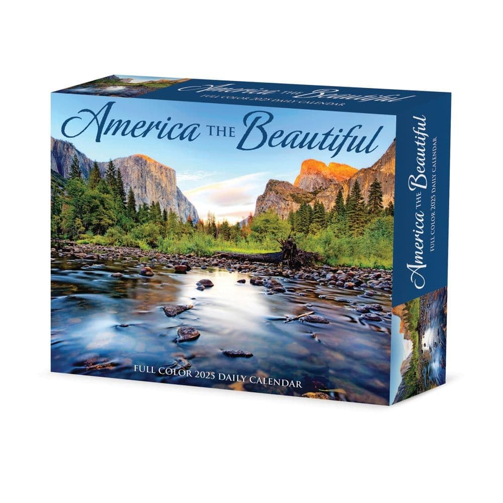 America the Beautiful 2025 6.2 X 5.4 Box Calendar Travel Guides