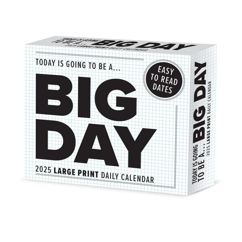 Big Day 2025 6.2 X 5.4 Box Calendar Lifestyle