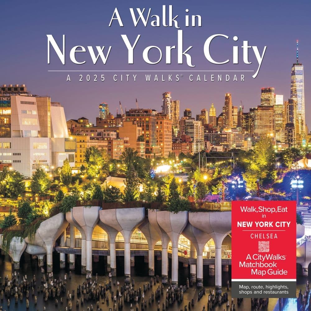 A Walk in New York City 2025 12 X 12 Wall Calendar Leisure, Home & Garden