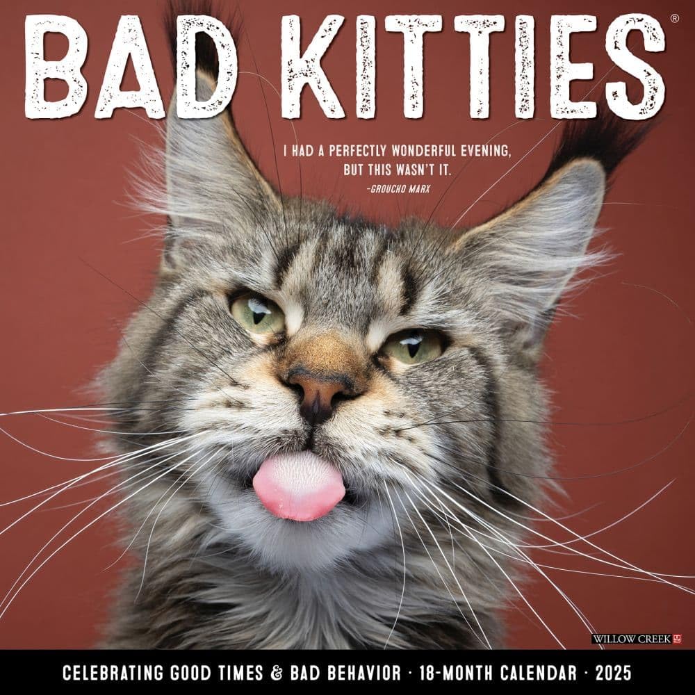 Bad Kitties 2026 12 X 12 Wall Calendar Pets