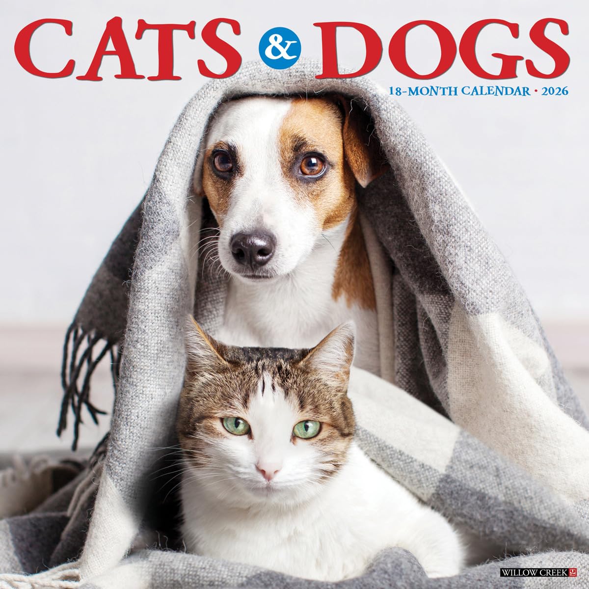 Cats & Dogs 2026 12 X 12 Wall Calendar Pets