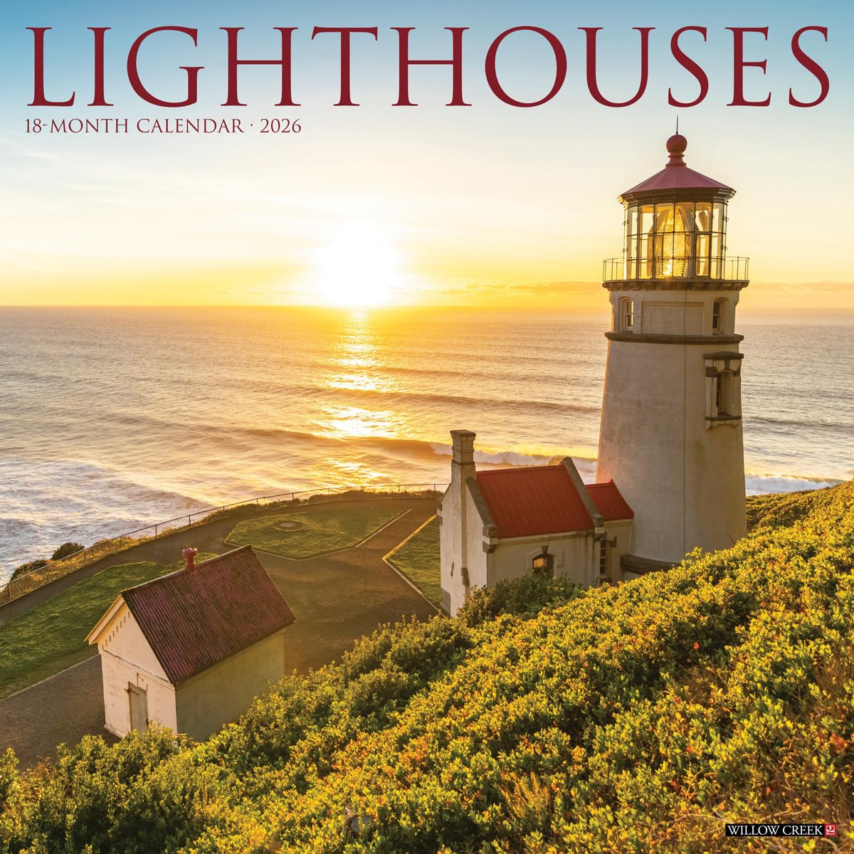 Lighthouses 2026 12 X 12 Wall Calendar Leisure, Home & Garden