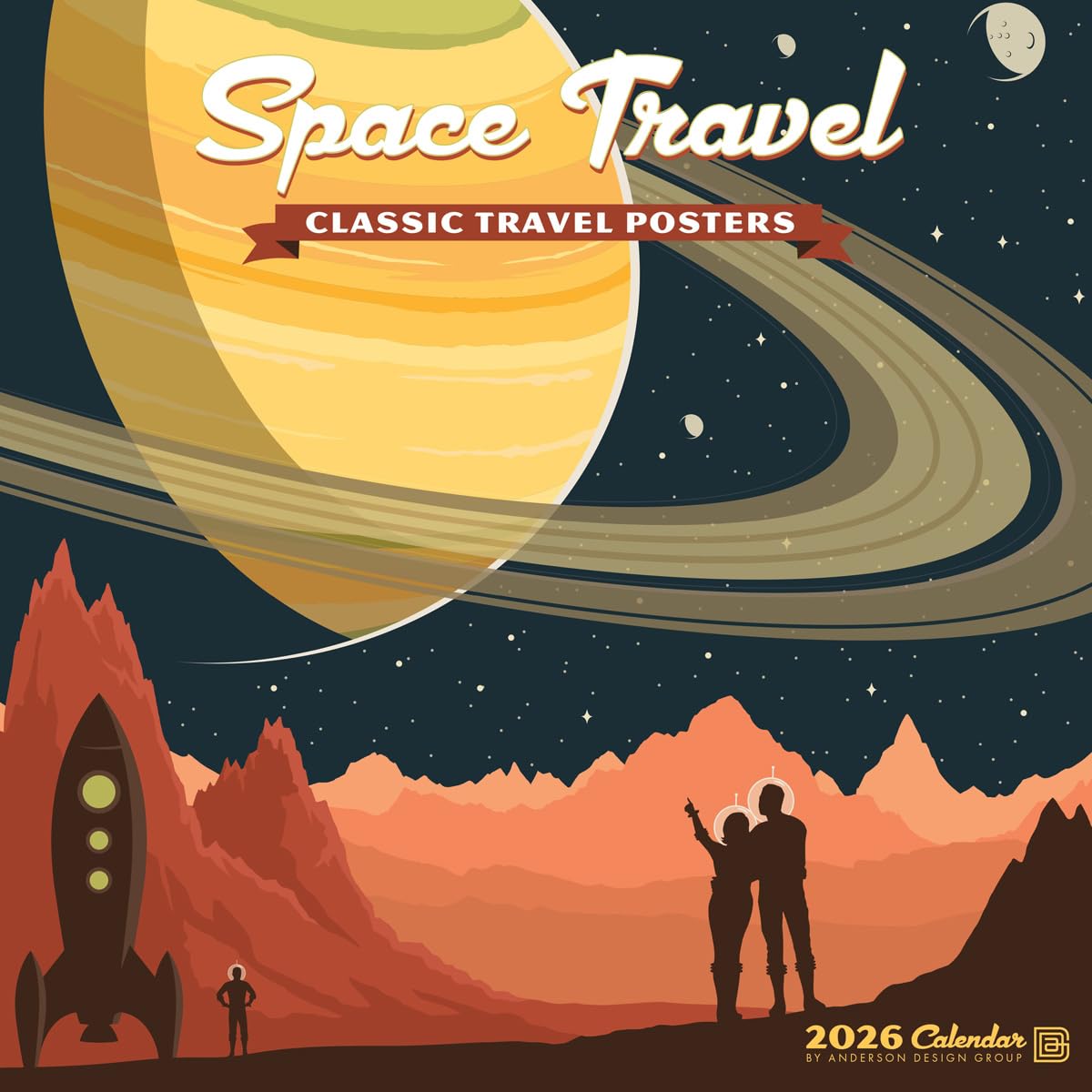 Space Travel (Adg) 2026 12 X 12 Wall Calendar Film, Art & Culture