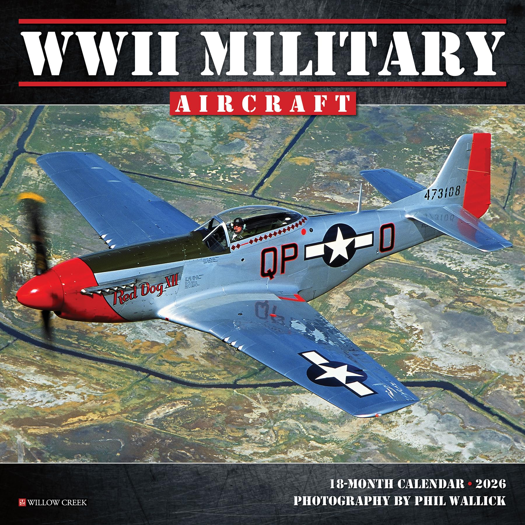 WWII Military Aircraft 2026 7 X 7 Mini Wall Calendar Media & Communication