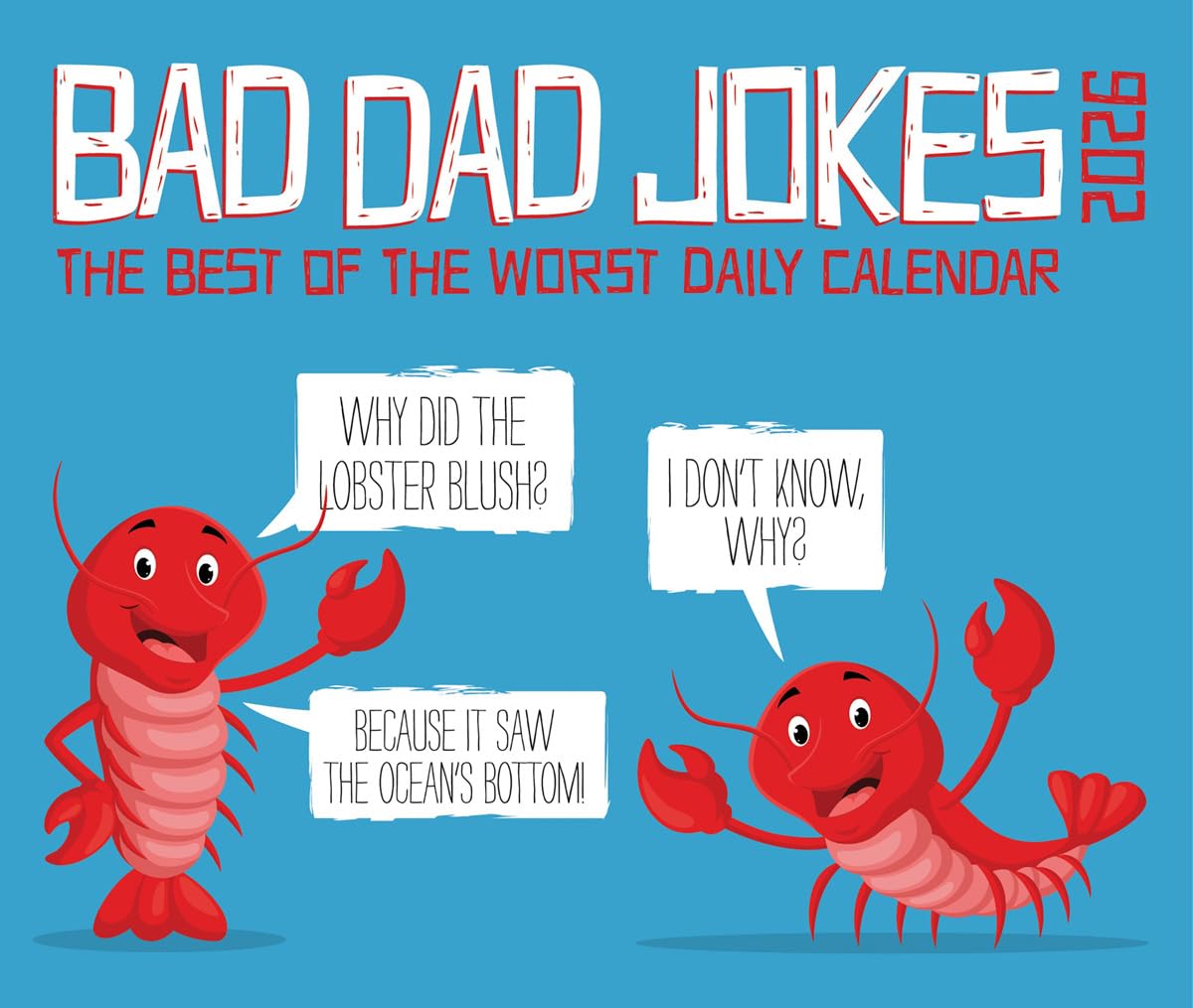 Bad Dad Jokes 2026 5.4 X 6.2 Box Calendar Leisure, Home & Garden