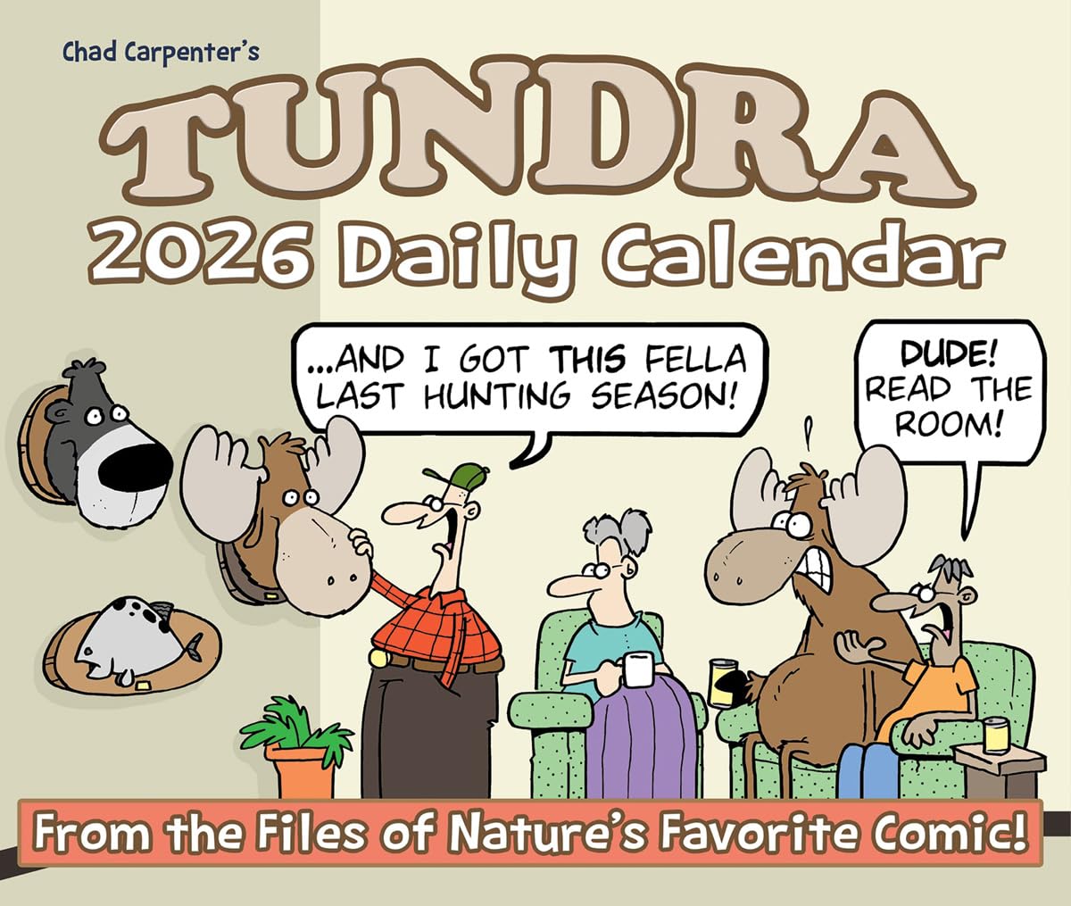 Tundra 2026 5.4 X 6.2 Box Calendar Cartoons